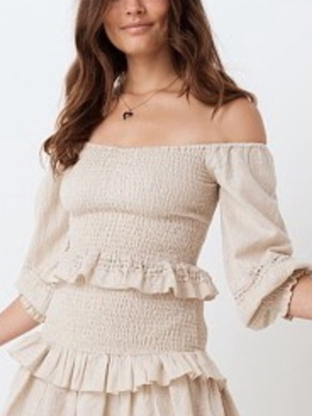 spell & the gypsy collective lola metallic off shoulder top